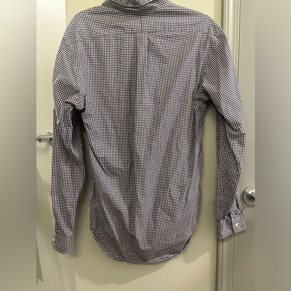 Ralph Lauren Button Down Shirt Mens Large Long Sleeve Purple White Gingham - Picture 2 of 8